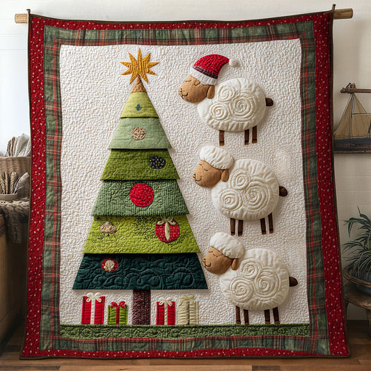 Cute Sheep Christmas WN1811006CL Quilt