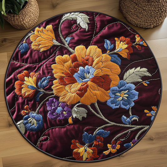 Enchanted Garden WP0705009CL Quilted Round Mat