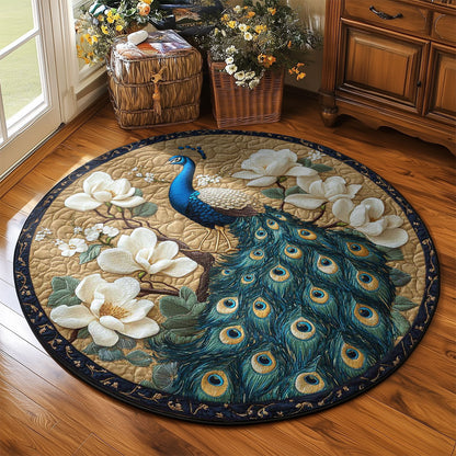 Garden Peacock WN2203039CL Quilted Round Mat