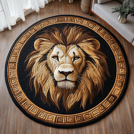 Lion Eternal Flame CW2608004CL Quilted Round Mat