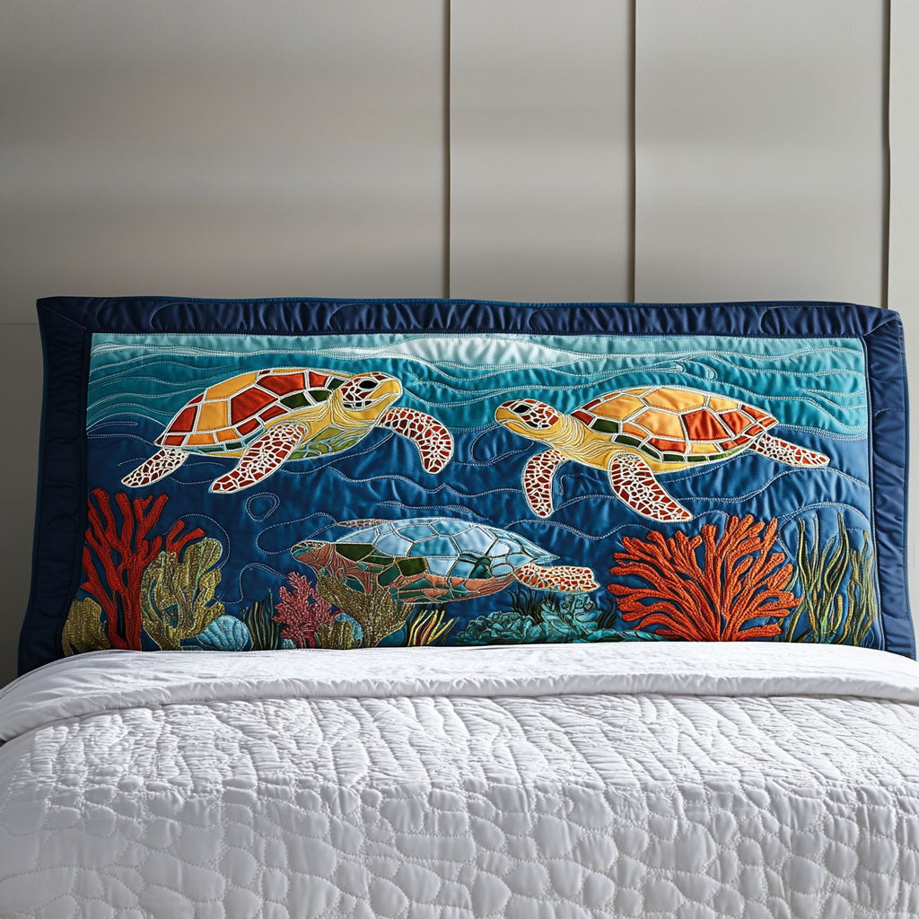 Bluecurrent Turtle WN2312004CL Quilted Headboard Slipcover