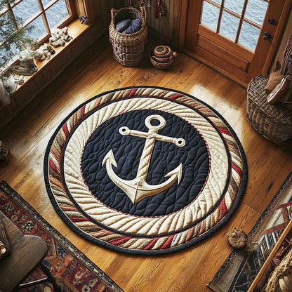 Maritime WY1106026CL Quilted Round Mat