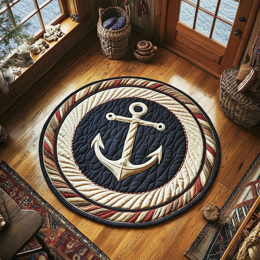 Maritime WY1106026CL Quilted Round Mat