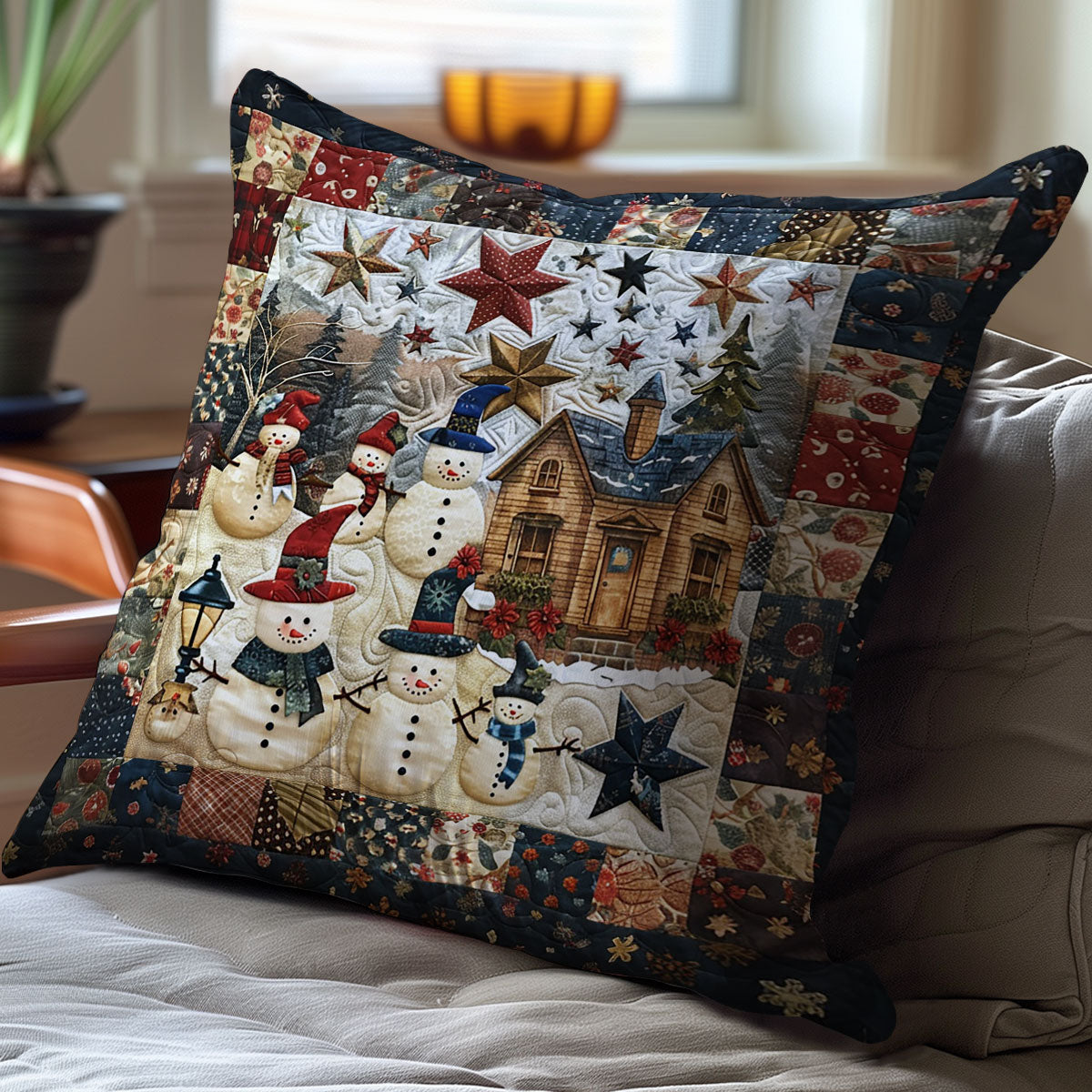 Christmas Village WJ2111041CL Quilt Pillow Case