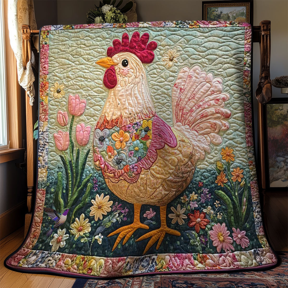 Jolly Chicken WN2011007CL Quilt