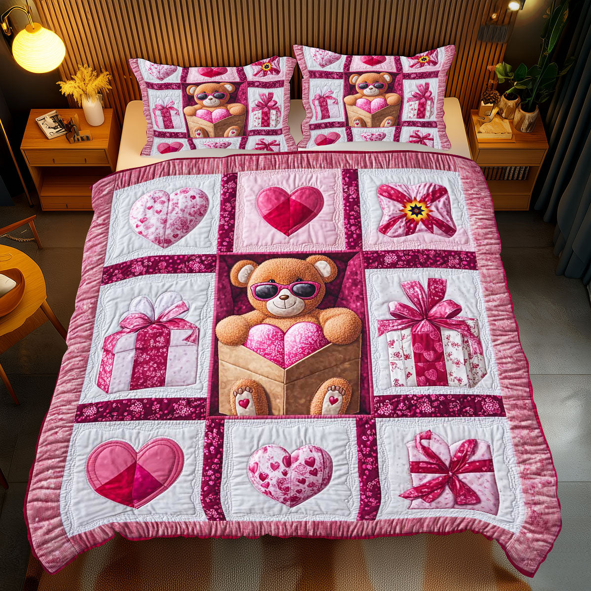 Cute Valentine Bear WP1812037CL Duvet Cover Set