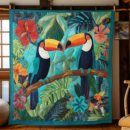 Colorful Toucans Garden WN0511004CL Quilt