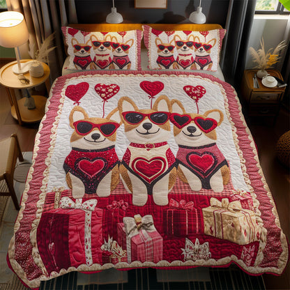 Corgi Love Celebration WN3112052CL Duvet Cover Set