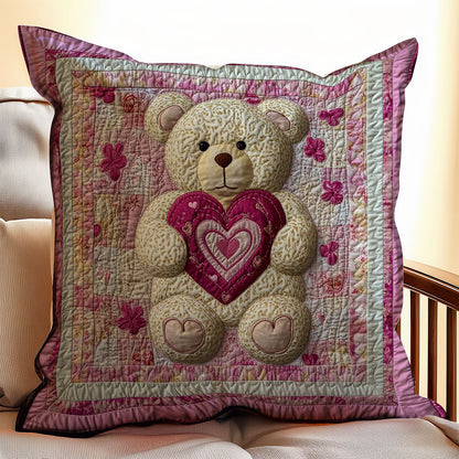 Teddy Bear Valentine WX2201141CL Quilt Pillow Case