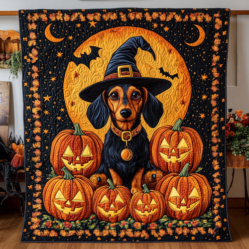 Dachshund Witch DH2909048CL Quilt