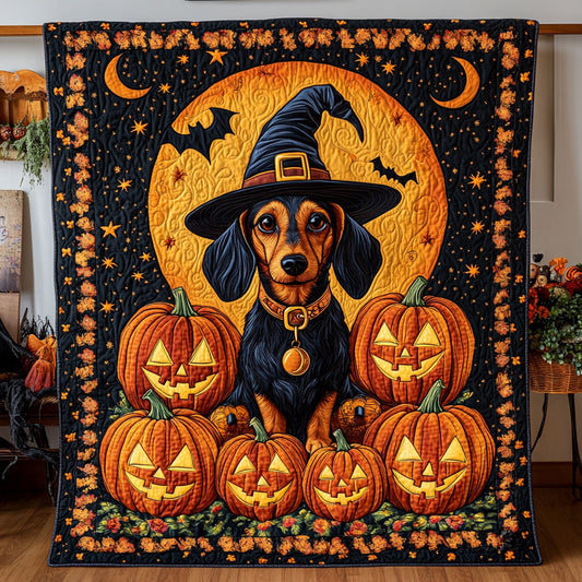 Dachshund Witch DH2909048CL Quilt