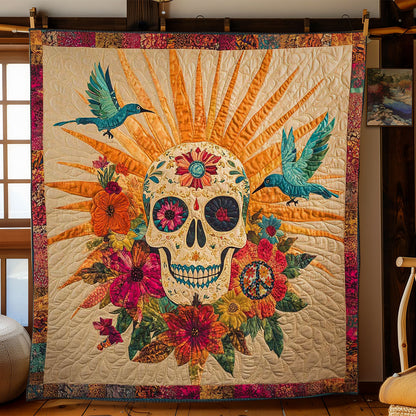 Skull And Hummingbird WN3110068CL Quilt