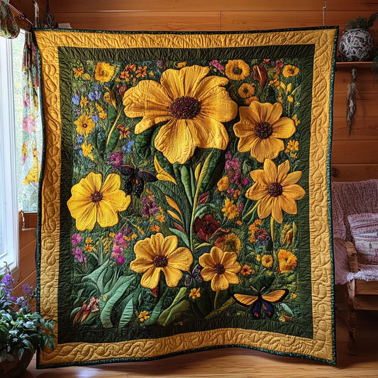 Sunshine Flower WN0808105CL Quilt