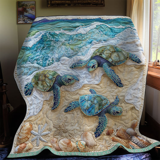 Turtle In Sand WX1912023CL Quilt