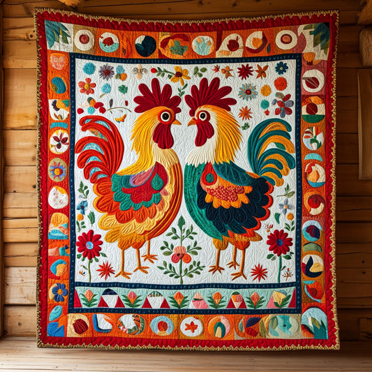 Village Chicken CP1411047CL Quilt