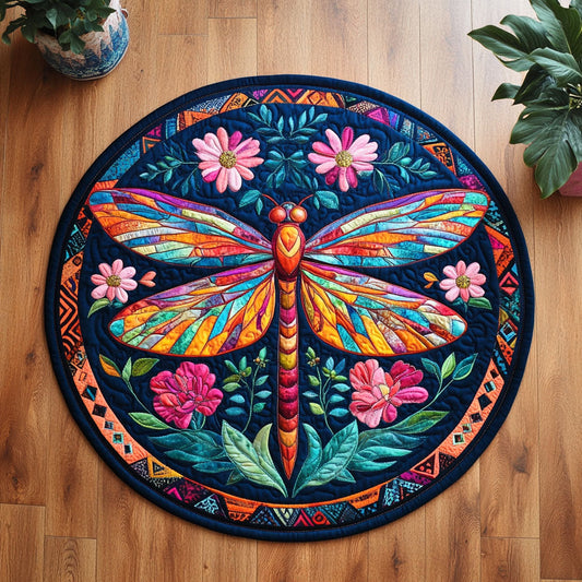 Dragonfly WX1505015CL Quilted Round Mat