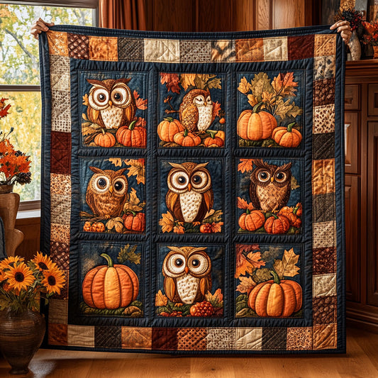 Cozy Owl Pumpkin CW0708046CL Quilt