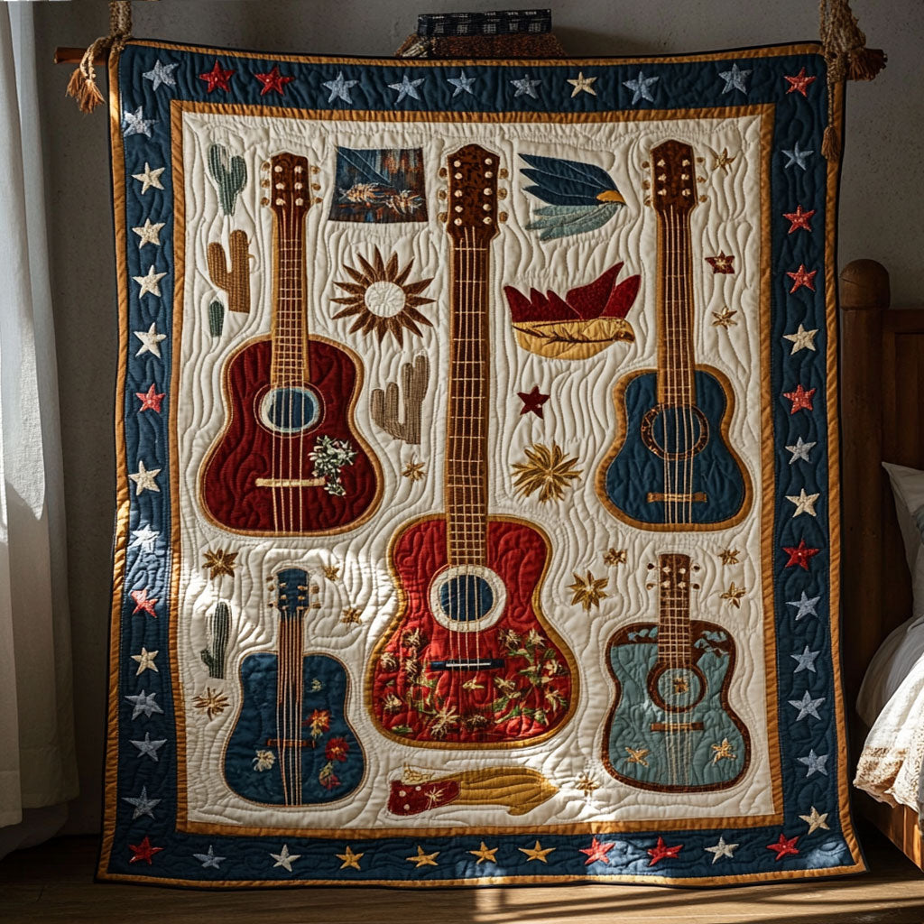Fretboard Folk Art WY2308052CL Quilt