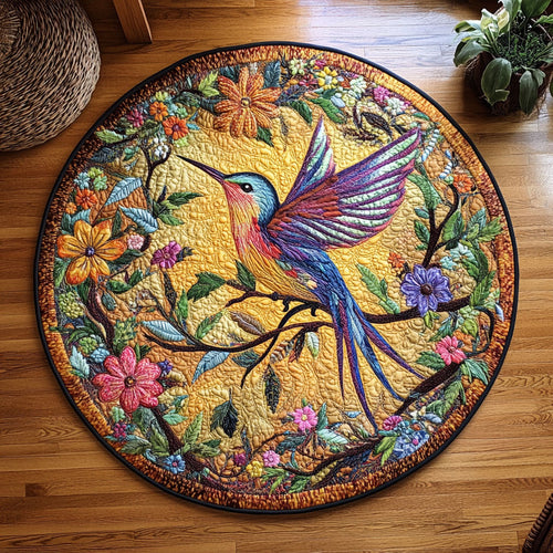 Bright Humming WY1605026CL Quilted Round Mat