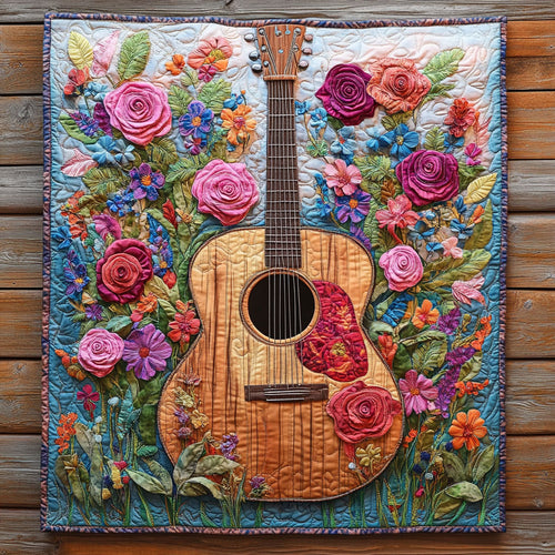Floral Guitar CW1206014CL Quilt