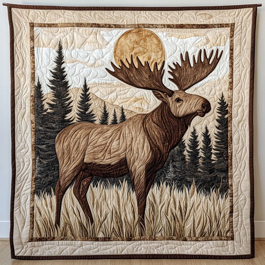 Moonlit Moose WY1108013CL Quilt