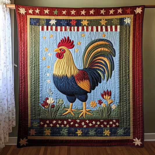 The Patriotic Roost WY2708030CL Quilt