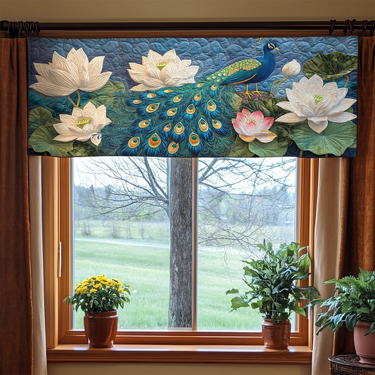 Lotus Peacock WX0905031CL Quilted Valance