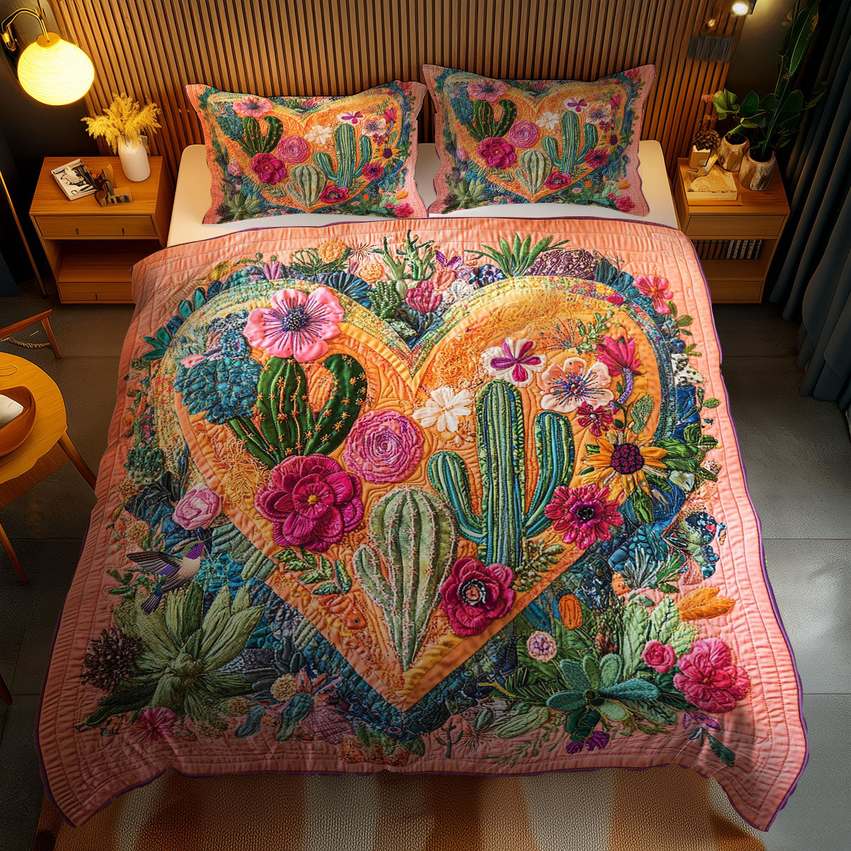 Cactus Love Heart WN2111008CL Duvet Cover Set