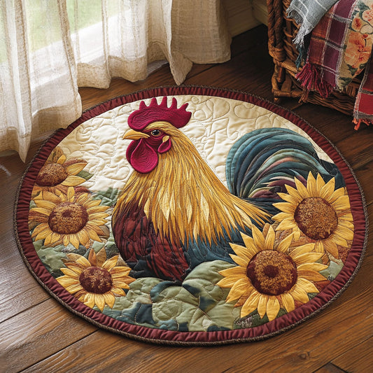 Farmhouse Bloom CP0810004CL Quilted Round Mat
