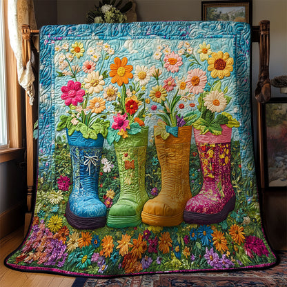 Boots Flower Garden WY1302024CL Quilt