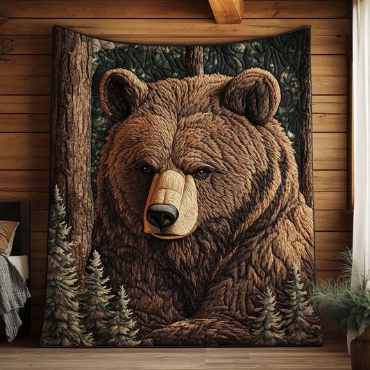 Majestic Angry Bear CP2104031CL Quilt