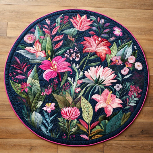 Flower Hours XR1209020CL Quilted Round Mat
