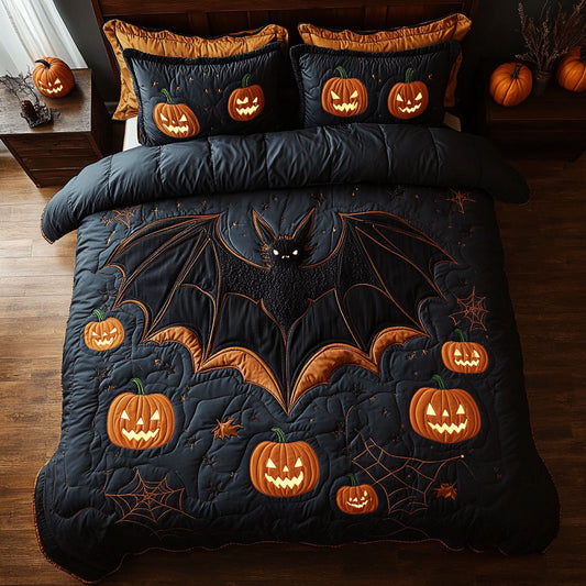 Bat Pumpkin Glow CW2208011CL Duvet Cover Set