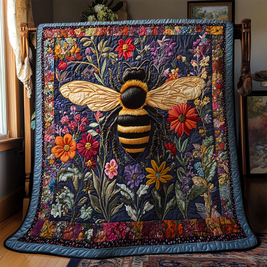 Bee In Flower WY1903006CL Quilt