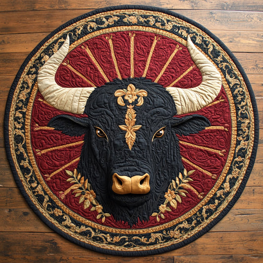 The Arena Bull CQ2905050CL Quilted Round Mat