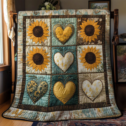 Heart Of Sunflower WN0302003CL Quilt