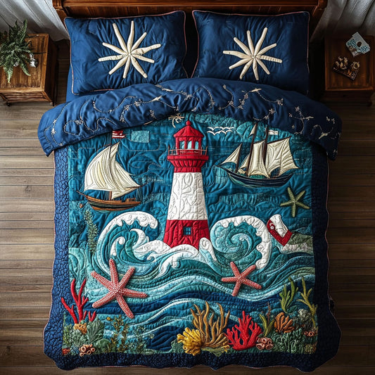 Nautical Lighthouse Adventure WY1306042CL Duvet Cover Set