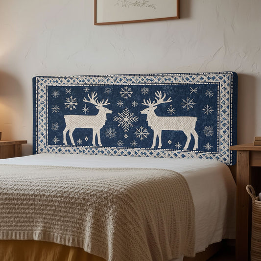 Arctic Reindeer CP1912020CL Quilted Headboard Slipcover
