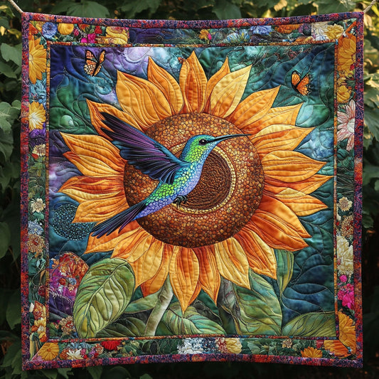 Hummingbird Sunflower WT0801002CL Quilt
