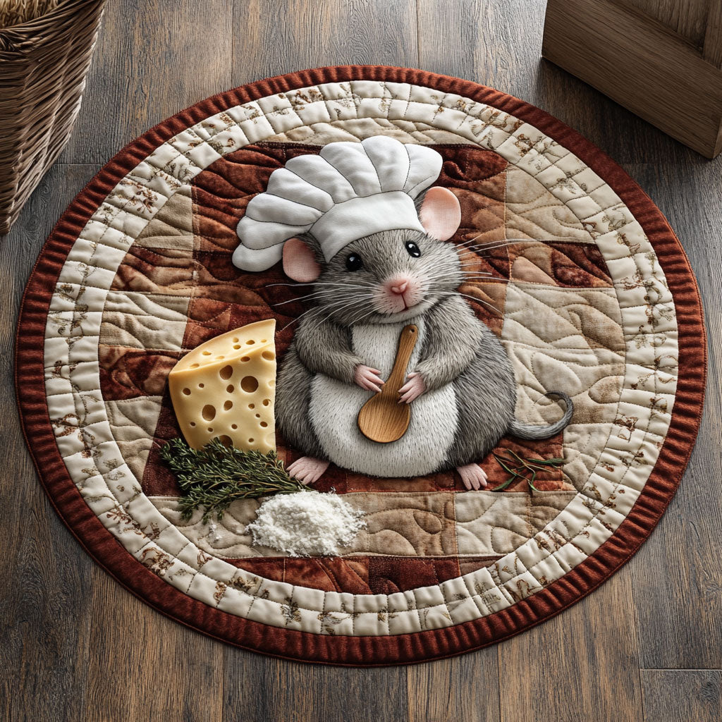 Mouse Chef CP2705010CL Quilted Round Mat