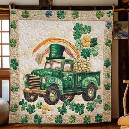 Rainbow Green Truck WN2712018CL Quilt