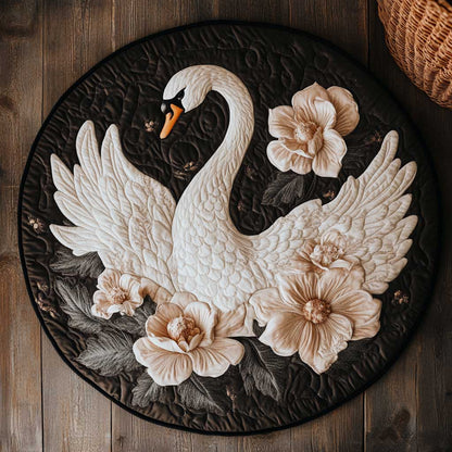 White Swan Serenity WN2203100CL Quilted Round Mat