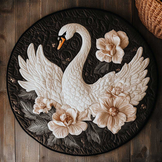 White Swan Serenity WN2203100CL Quilted Round Mat