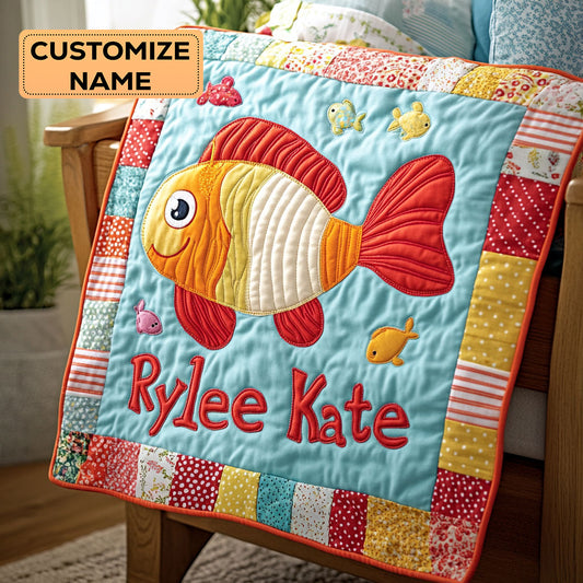Bubbletail WJ2407005CL Personalized Baby Quilt