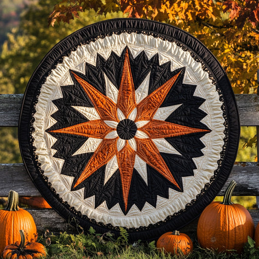 Sacred Mandala Star WN1009032CL Quilted Round Mat