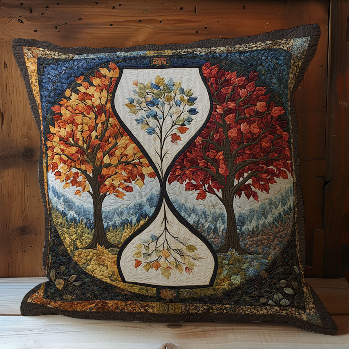 Hourglass Tree WY1102097CL Quilt Pillow Case