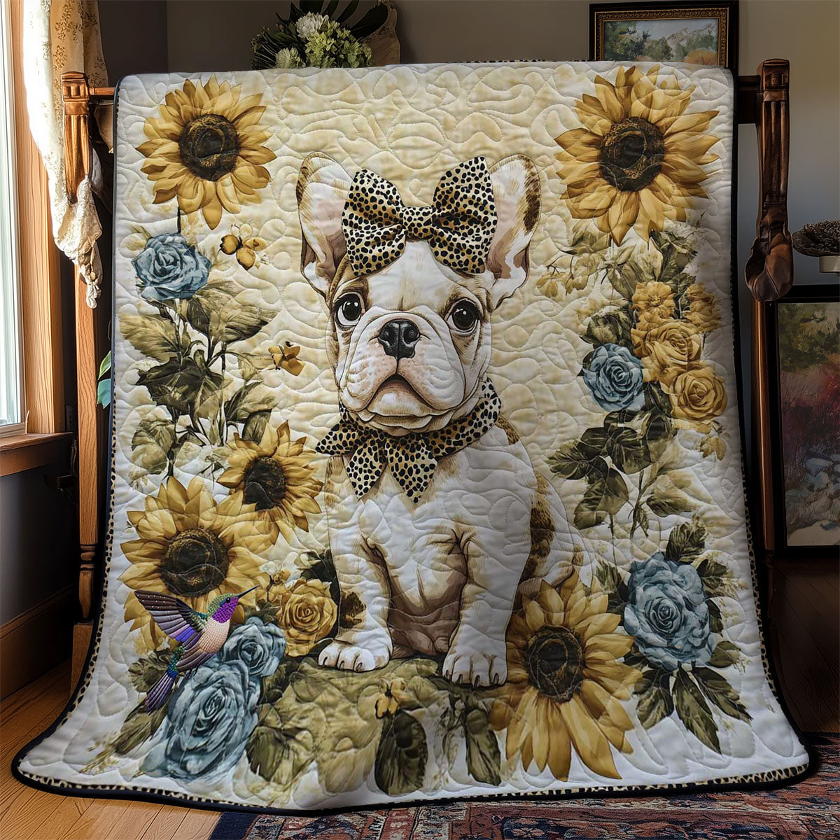 Sunflower Bulldog WN2412022CL Quilt