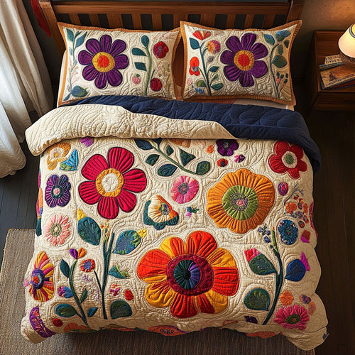 Patchwork Bloom WY0807048CL Duvet Cover Set
