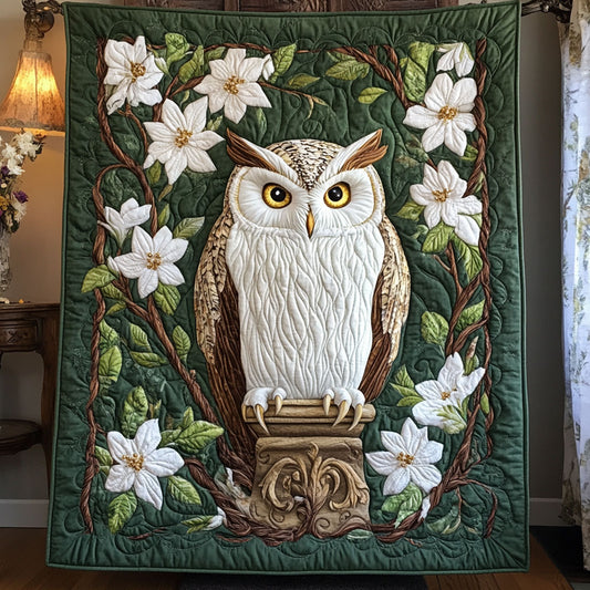 The Floral Owl WY0504027CL Quilt