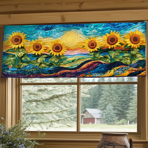 Meadow Of Sunflower WY2904076CL Quilted Valance